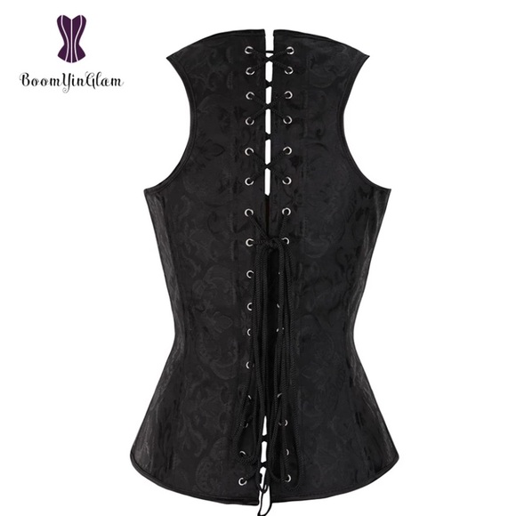 Black Underbust Steampunk Corset New - Picture 6 of 12